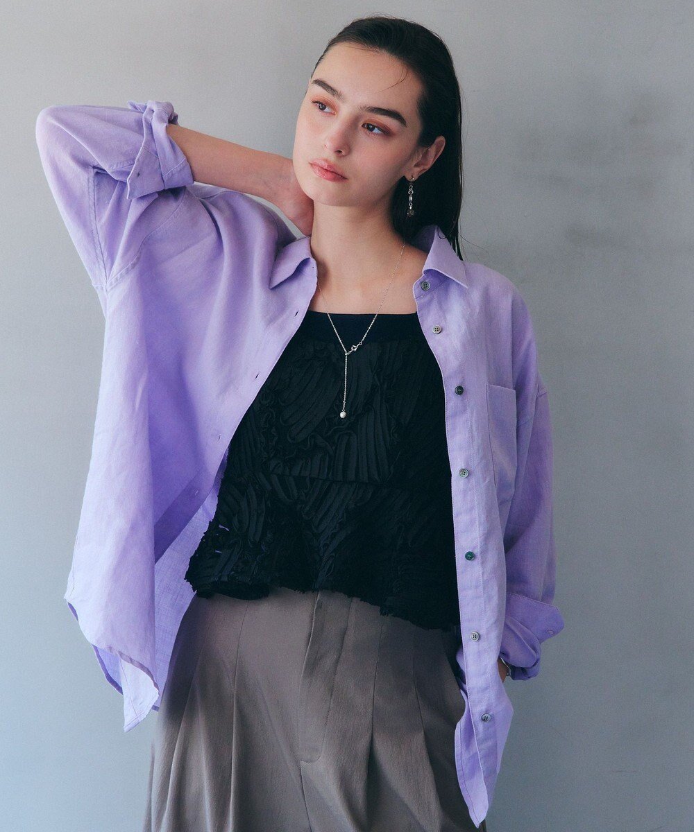 【イェッカ ヴェッカ/YECCA VECCA】の3wayフレンチリネンシャツ インテリア・キッズ・メンズ・レディースファッション・服の通販 founy(ファニー) 　ファッション　Fashion　レディースファッション　WOMEN　トップス・カットソー　Tops/Tshirt　シャツ/ブラウス　Shirts/Blouses　おすすめ　Recommend　カシュクール　Cachecoeur　フレンチ　French　ポケット　Pocket　リネン　Linen　エレガント 上品　Elegant　夏　Summer　春　Spring　S/S・春夏　Ss・Spring/Summer　Lavender|ID: prp329100004506658 ipo3291000000031811690