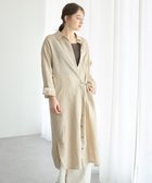 【イェッカ ヴェッカ/YECCA VECCA】の2wayフレンチリネンロングシャツワンピース Beige|ID: prp329100004506663 ipo3291000000031811710