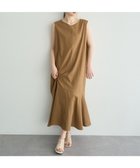 【イェッカ ヴェッカ/YECCA VECCA】のレーヨン麻レースアップワンピース Dark Beige|ID: prp329100004506667 ipo3291000000031811726