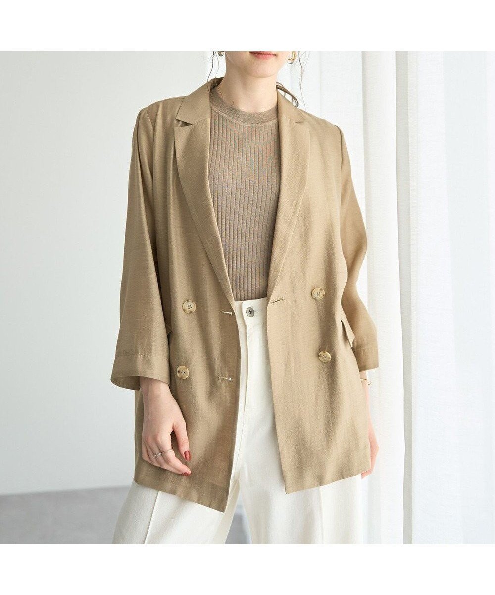 【イェッカ ヴェッカ/YECCA VECCA】のシアーテーラードジャケット インテリア・キッズ・メンズ・レディースファッション・服の通販 founy(ファニー) 　ファッション　Fashion　レディースファッション　WOMEN　アウター　Coat Outerwear　ジャケット　Jackets　テーラードジャケット　Tailored Jackets　おすすめ　Recommend　シアー　Sheer　ジャケット　Jacket　ポケット　Pocket　マニッシュ　Mannish　エレガント 上品　Elegant　夏　Summer　春　Spring　S/S・春夏　Ss・Spring/Summer　Beige|ID: prp329100004506669 ipo3291000000031811746
