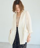 【イェッカ ヴェッカ/YECCA VECCA】のシアーテーラードジャケット Ivory|ID: prp329100004506669 ipo3291000000033575060
