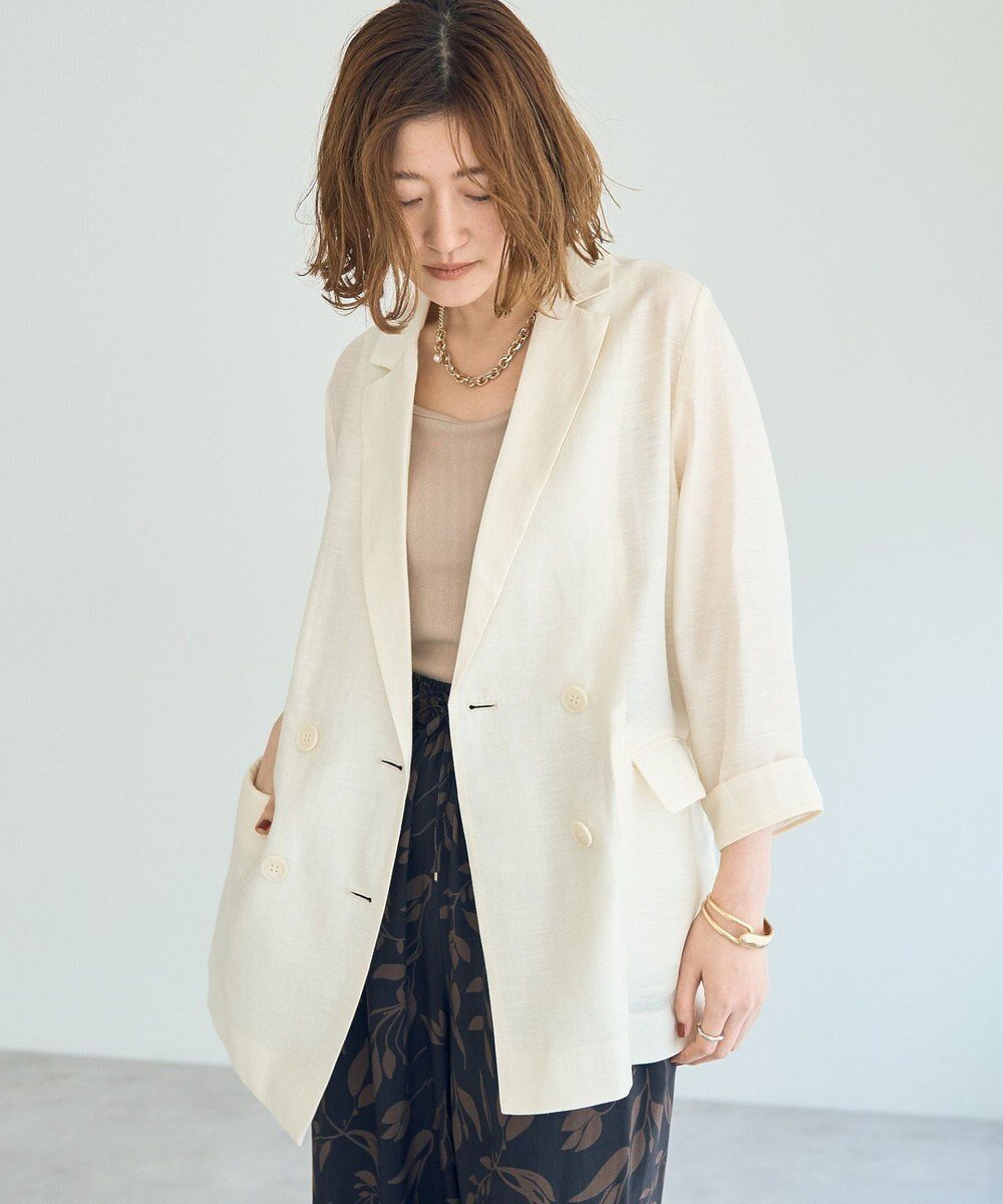 【イェッカ ヴェッカ/YECCA VECCA】のシアーテーラードジャケット インテリア・キッズ・メンズ・レディースファッション・服の通販 founy(ファニー) 　ファッション　Fashion　レディースファッション　Fashion for Women　アウター　Coat / Outerwear Collection　レディースジャケット・軽アウター　Jackets　テーラードジャケット / 通勤・きれいめスタイル　Tailored Jackets & Blazers　おすすめ　Recommended / Our Picks　シアー　Sheer, See-Through　ジャケット　Jacket, Outerwear　ポケット　Pocket, Pocket Detail　マニッシュ　Mannish, Boyish　エレガント 上品　Elegant　夏　Summer　春　Spring　S/S・春夏　SS, Spring/Summer, Warm Season　Ivory|ID: prp329100004506669 ipo3291000000033575060
