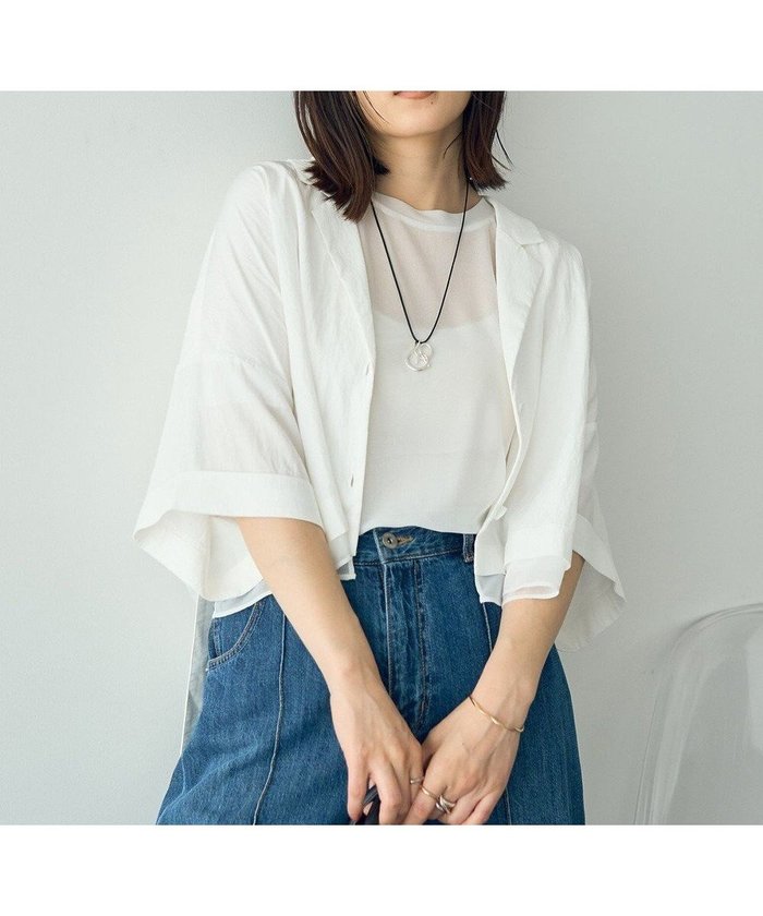 【イェッカ ヴェッカ/YECCA VECCA】のクロップドデザインジャケット インテリア・キッズ・メンズ・レディースファッション・服の通販 founy(ファニー) https://founy.com/ ファッション Fashion レディースファッション WOMEN アウター Coat Outerwear ジャケット Jackets おすすめ Recommend キャミソール Camisole クロップド Cropped シアー Sheer ジャケット Jacket セットアップ Set Up ポケット Pocket 半袖 Short Sleeve 夏 Summer 春 Spring S/S・春夏 Ss・Spring/Summer |ID: prp329100004506675 ipo3291000000031986479