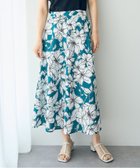 【イェッカ ヴェッカ/YECCA VECCA】のリネンライク大花柄フレアスカート Blue Green|ID: prp329100004506679 ipo3291000000031907074
