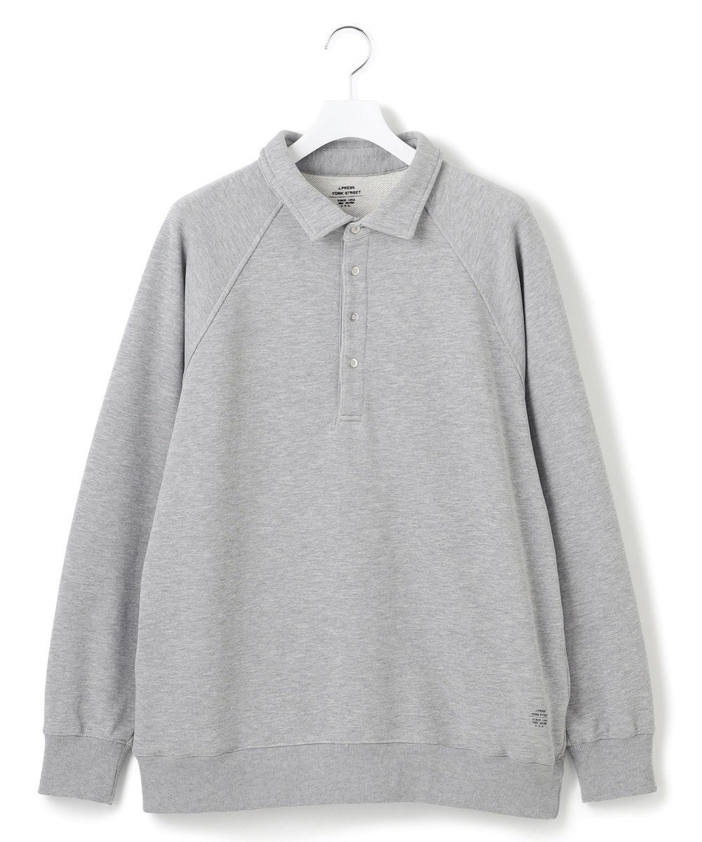 【ジェイプレスヨークストリート/J.PRESS YORK STREET】の【UNISEX】ラガータイプラグラン 裏毛トレーナー インテリア・キッズ・メンズ・レディースファッション・服の通販 founy(ファニー) 　ファッション　Fashion　レディースファッション　WOMEN　トップス・カットソー　Tops/Tshirt　シャツ/ブラウス　Shirts/Blouses　ポロシャツ　Polo Shirts　イエロー　Yellow　春　Spring　トレンド　Trend　トレーナー　Trainer　定番　Standard　ビッグ　Big　ボトム　Bottom　ポロシャツ　Polo Shirt　ユニセックス　Unisex　S/S・春夏　Ss・Spring/Summer　夏　Summer　ライトグレー系|ID: prp329100004506702 ipo3291000000031984657