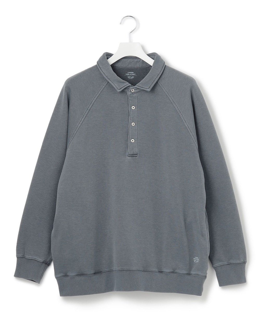 【ジェイプレスヨークストリート/J.PRESS YORK STREET】の【UNISEX】ラガータイプラグラン 裏毛トレーナー インテリア・キッズ・メンズ・レディースファッション・服の通販 founy(ファニー) 　ファッション　Fashion　レディースファッション　WOMEN　トップス・カットソー　Tops/Tshirt　シャツ/ブラウス　Shirts/Blouses　ポロシャツ　Polo Shirts　イエロー　Yellow　春　Spring　トレンド　Trend　トレーナー　Trainer　定番　Standard　ビッグ　Big　ボトム　Bottom　ポロシャツ　Polo Shirt　ユニセックス　Unisex　S/S・春夏　Ss・Spring/Summer　夏　Summer　ネイビー系|ID: prp329100004506702 ipo3291000000031984662
