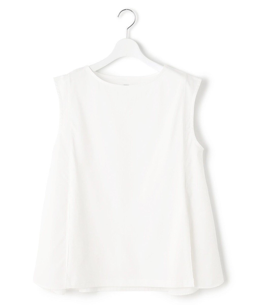 【ジェイプレスヨークストリート/J.PRESS YORK STREET】の【WOMEN】ファブリックポイント ノースリーブプルオーバー インテリア・キッズ・メンズ・レディースファッション・服の通販 founy(ファニー) 　ファッション　Fashion　レディースファッション　WOMEN　トップス・カットソー　Tops/Tshirt　キャミソール / ノースリーブ　No Sleeves　シャツ/ブラウス　Shirts/Blouses　ロング / Tシャツ　T-Shirts　プルオーバー　Pullover　カットソー　Cut and Sewn　アクセサリー　Accessories　春　Spring　カットソー　Cut And Sew　ショート　Short　シンプル　Simple　ノースリーブ　No Sleeve　フレア　Flare　ボトム　Bottom　S/S・春夏　Ss・Spring/Summer　再入荷　Restock/Back In Stock/Re Arrival　おすすめ　Recommend　夏　Summer　エレガント 上品　Elegant　ホワイト系|ID: prp329100004506705 ipo3291000000031811900