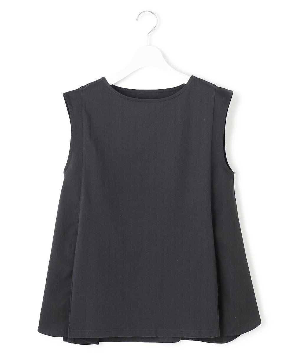 【ジェイプレスヨークストリート/J.PRESS YORK STREET】の【WOMEN】ファブリックポイント ノースリーブプルオーバー インテリア・キッズ・メンズ・レディースファッション・服の通販 founy(ファニー) 　ファッション　Fashion　レディースファッション　WOMEN　トップス・カットソー　Tops/Tshirt　キャミソール / ノースリーブ　No Sleeves　シャツ/ブラウス　Shirts/Blouses　ロング / Tシャツ　T-Shirts　プルオーバー　Pullover　カットソー　Cut and Sewn　アクセサリー　Accessories　春　Spring　カットソー　Cut And Sew　ショート　Short　シンプル　Simple　ノースリーブ　No Sleeve　フレア　Flare　ボトム　Bottom　S/S・春夏　Ss・Spring/Summer　再入荷　Restock/Back In Stock/Re Arrival　おすすめ　Recommend　夏　Summer　エレガント 上品　Elegant　ブラック系|ID: prp329100004506705 ipo3291000000031811902