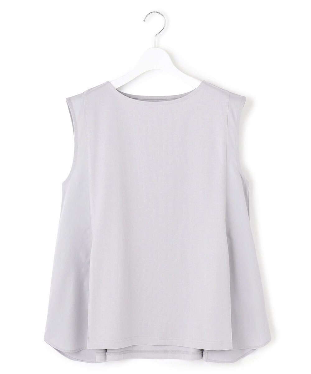 【ジェイプレスヨークストリート/J.PRESS YORK STREET】の【WOMEN】ファブリックポイント ノースリーブプルオーバー インテリア・キッズ・メンズ・レディースファッション・服の通販 founy(ファニー) 　ファッション　Fashion　レディースファッション　WOMEN　トップス・カットソー　Tops/Tshirt　キャミソール / ノースリーブ　No Sleeves　シャツ/ブラウス　Shirts/Blouses　ロング / Tシャツ　T-Shirts　プルオーバー　Pullover　カットソー　Cut and Sewn　アクセサリー　Accessories　春　Spring　カットソー　Cut And Sew　ショート　Short　シンプル　Simple　ノースリーブ　No Sleeve　フレア　Flare　ボトム　Bottom　S/S・春夏　Ss・Spring/Summer　再入荷　Restock/Back In Stock/Re Arrival　おすすめ　Recommend　夏　Summer　エレガント 上品　Elegant　スカイブルー系|ID: prp329100004506705 ipo3291000000031811905
