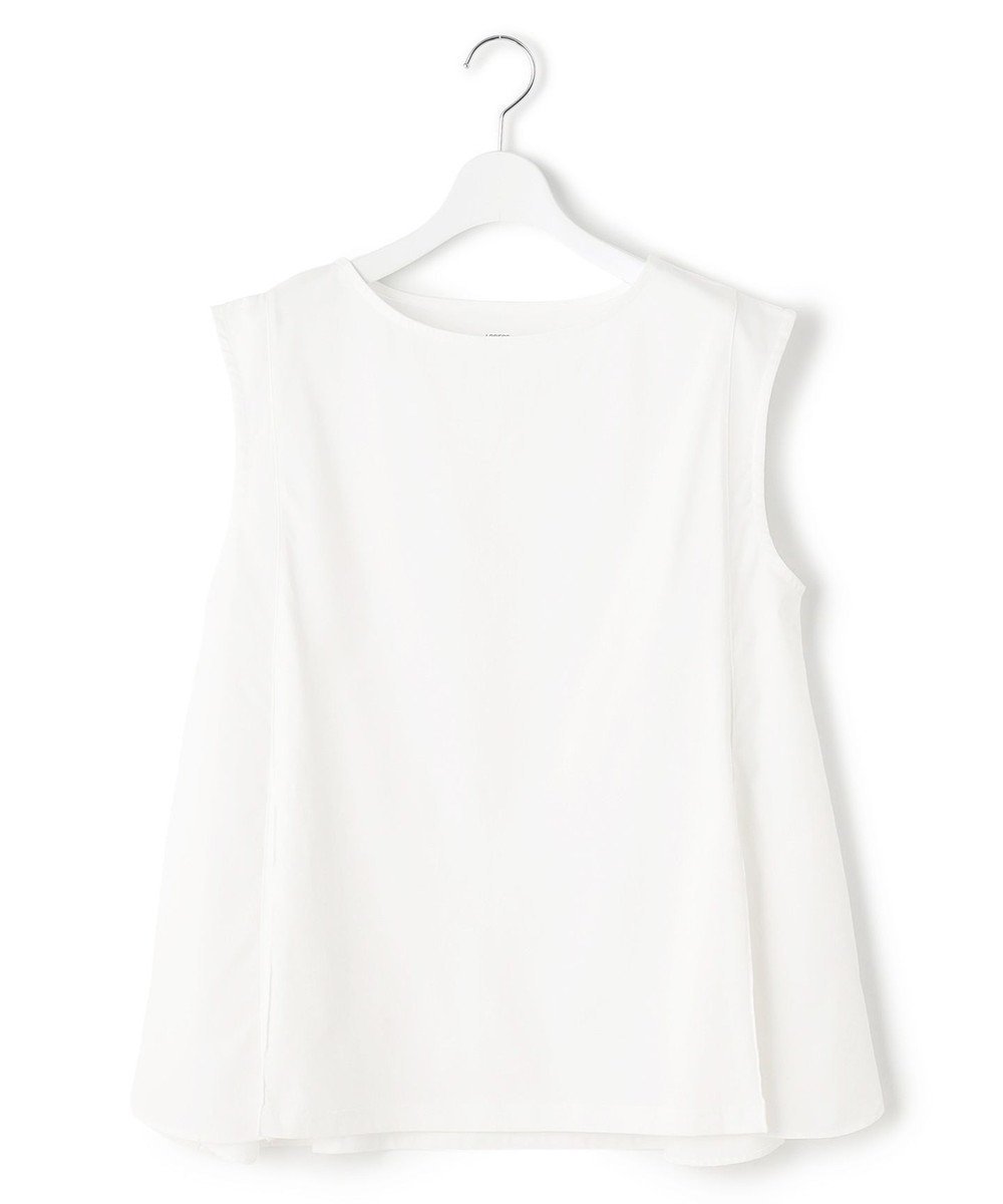 【ジェイプレスヨークストリート/J.PRESS YORK STREET】の【WOMEN】ファブリックポイント ノースリーブプルオーバー インテリア・キッズ・メンズ・レディースファッション・服の通販 founy(ファニー) 　ファッション　Fashion　レディースファッション　Ladies' Fashion Online　トップス・カットソー　Tops/Tshirt　キャミソール / ノースリーブ　No Sleeves　シャツ/ブラウス　Shirts/Blouses　ロング / Tシャツ　T-Shirts　プルオーバー　Pullover　カットソー　Cut and Sewn　アクセサリー　Accessories　春　Spring　カットソー　Cut And Sew　ショート　Short　シンプル　Simple　ノースリーブ　No Sleeve　フレア　Flare　ボトム　Bottom　S/S・春夏　Ss・Spring/Summer　おすすめ　Recommend　夏　Summer　エレガント 上品　Elegant　ホワイト系|ID: prp329100004506705 ipo3291000000032592419