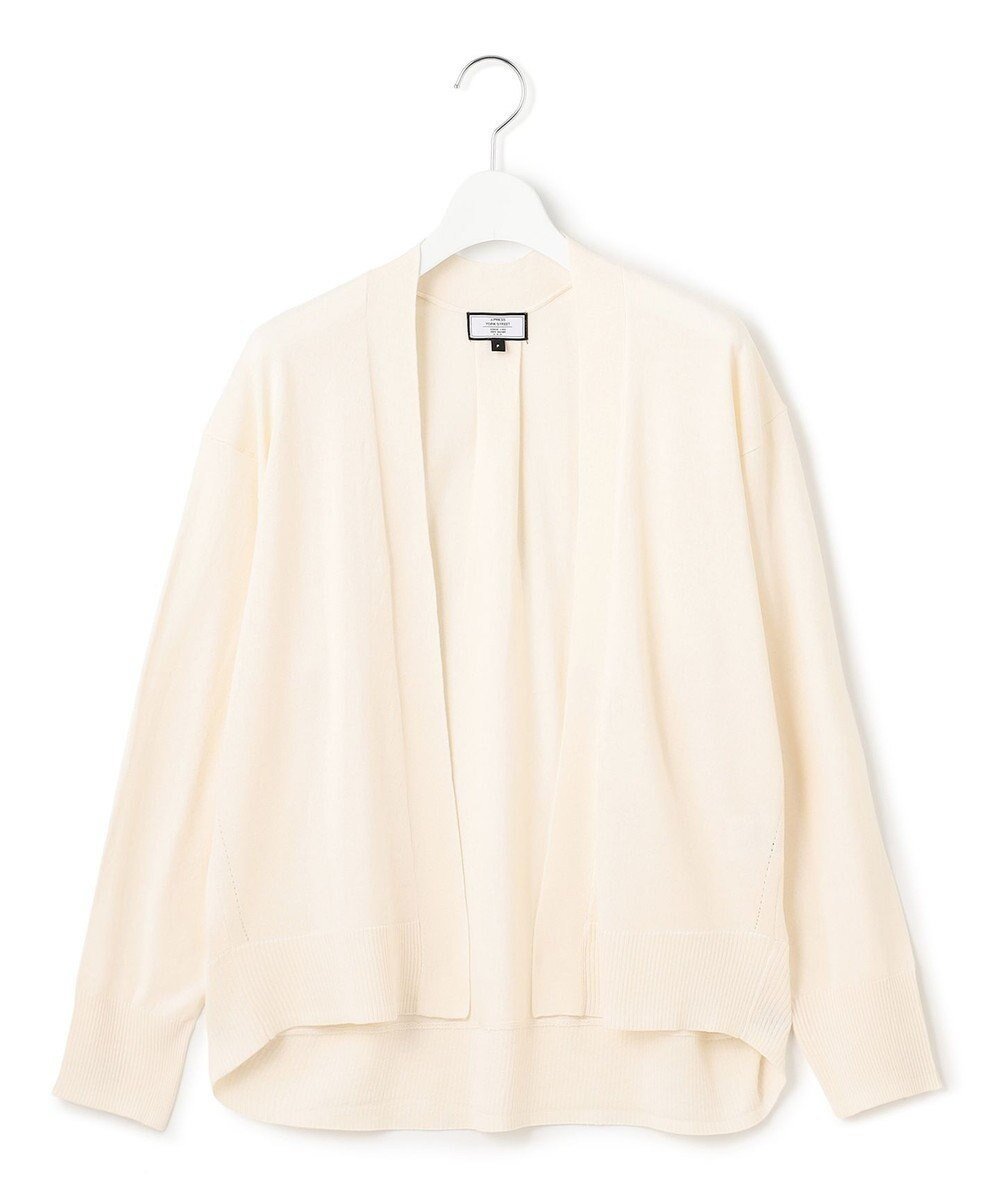 【ジェイプレスヨークストリート/J.PRESS YORK STREET】の【WOMEN】シアーカーディガン インテリア・キッズ・メンズ・レディースファッション・服の通販 founy(ファニー) 　ファッション　Fashion　レディースファッション　WOMEN　トップス・カットソー　Tops/Tshirt　カーディガン　Cardigans　インナー　Inner　春　Spring　カーディガン　Cardigan　シアー　Sheer　ドレープ　Drape　バランス　Balance　プリント　Print　ボトム　Bottom　S/S・春夏　Ss・Spring/Summer　夏　Summer　エレガント 上品　Elegant　アイボリー系|ID: prp329100004506710 ipo3291000000031811932