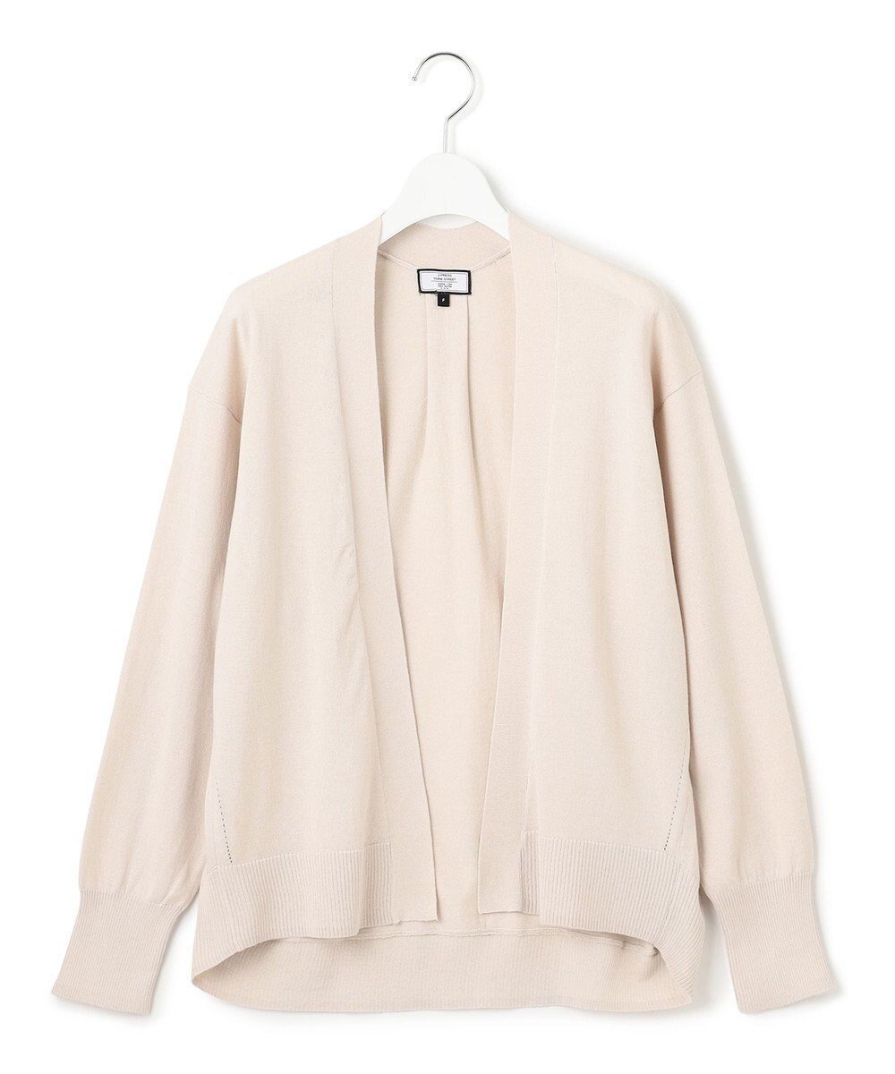 【ジェイプレスヨークストリート/J.PRESS YORK STREET】の【WOMEN】シアーカーディガン インテリア・キッズ・メンズ・レディースファッション・服の通販 founy(ファニー) 　ファッション　Fashion　レディースファッション　WOMEN　トップス・カットソー　Tops/Tshirt　カーディガン　Cardigans　インナー　Inner　春　Spring　カーディガン　Cardigan　シアー　Sheer　ドレープ　Drape　バランス　Balance　プリント　Print　ボトム　Bottom　S/S・春夏　Ss・Spring/Summer　夏　Summer　エレガント 上品　Elegant　ライトグレー系|ID: prp329100004506710 ipo3291000000031811935