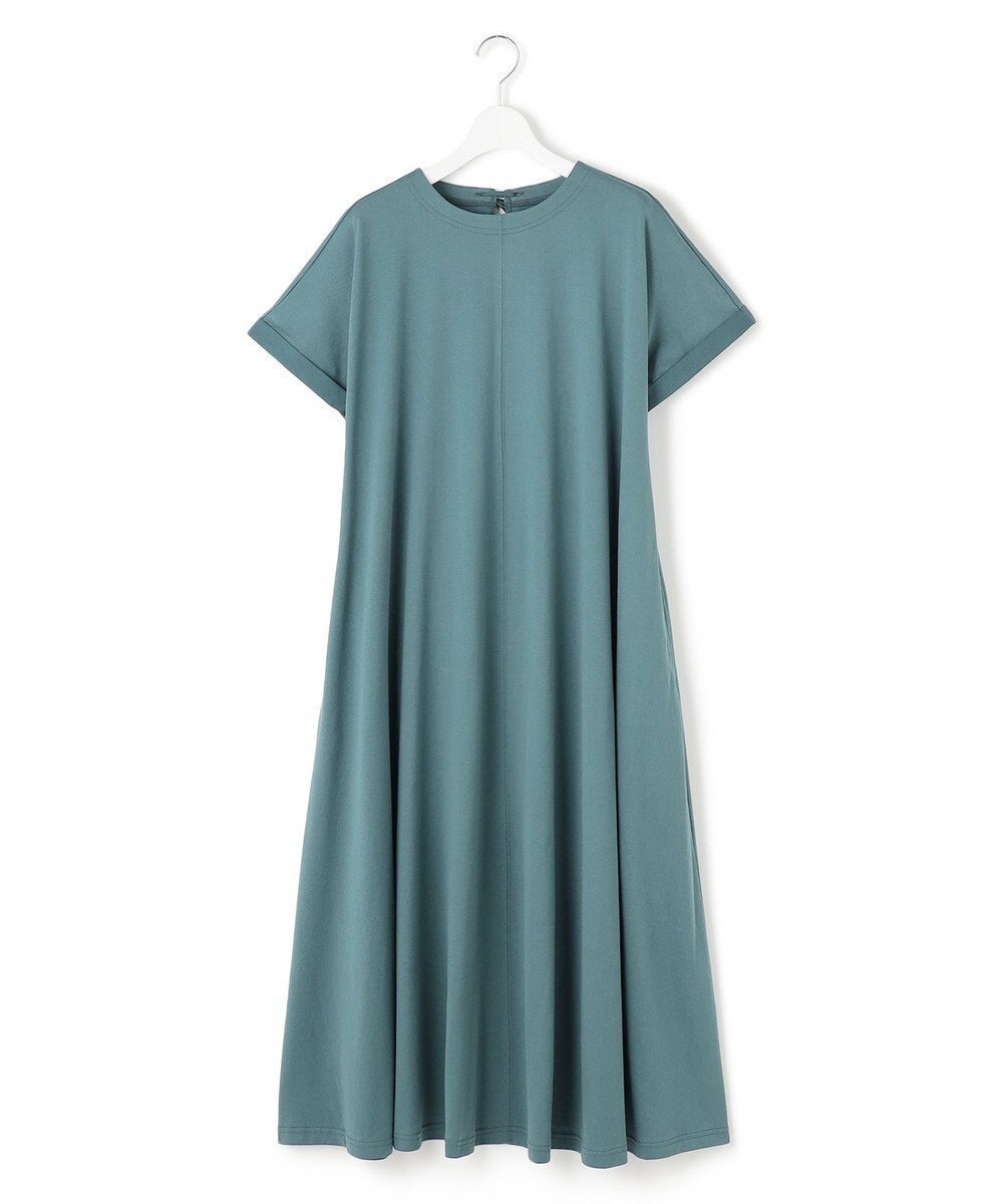 【ジェイプレスヨークストリート/J.PRESS YORK STREET】の【WOMEN】キャップスリーブ ワンピース インテリア・キッズ・メンズ・レディースファッション・服の通販 founy(ファニー) 　ファッション　Fashion　レディースファッション　WOMEN　ワンピース　Dress　アクセサリー　Accessories　春　Spring　カットソー　Cut And Sew　キャップ　Cap　シンプル　Simple　スニーカー　Sneakers　スリーブ　Sleeve　リボン　Ribbon　リラックス　Relax　S/S・春夏　Ss・Spring/Summer　おすすめ　Recommend　夏　Summer　ピーコックグリーン系|ID: prp329100004506711 ipo3291000000031811947