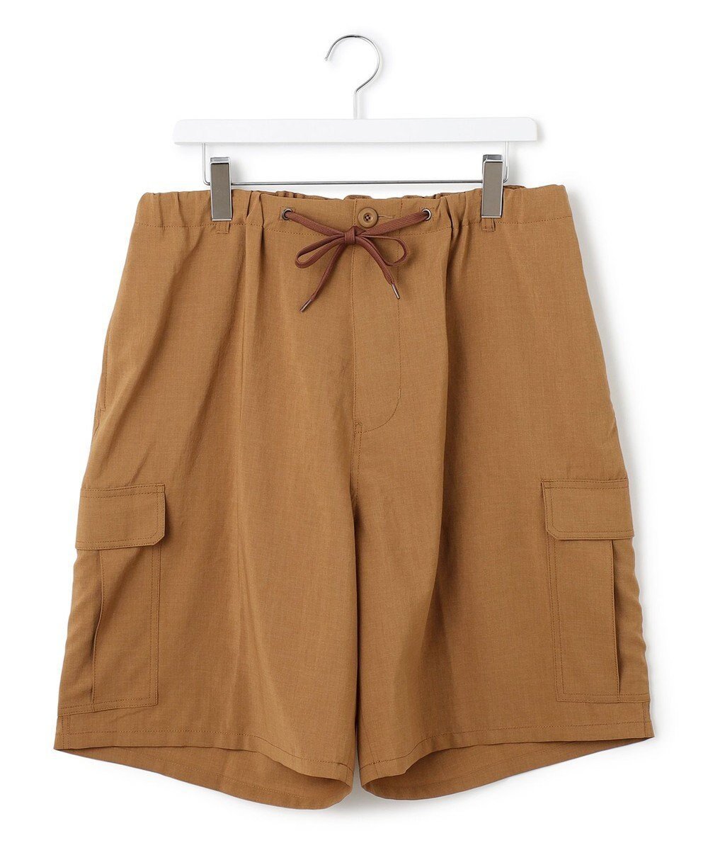 【ジェイプレスヨークストリート/J.PRESS YORK STREET】の【UNISEX】リネンライクイージーカーゴ ハーフパンツ インテリア・キッズ・メンズ・レディースファッション・服の通販 founy(ファニー) 　ファッション　Fashion　レディースファッション　WOMEN　パンツ　Pants　ハーフ / ショートパンツ　Short Pants　ユニセックス　Unisex　スピンドル　Spindle　ハーフ　Half　ワイド　Wide　夏　Summer　春　Spring　S/S・春夏　Ss・Spring/Summer　ブラウン系|ID: prp329100004506716 ipo3291000000031811992