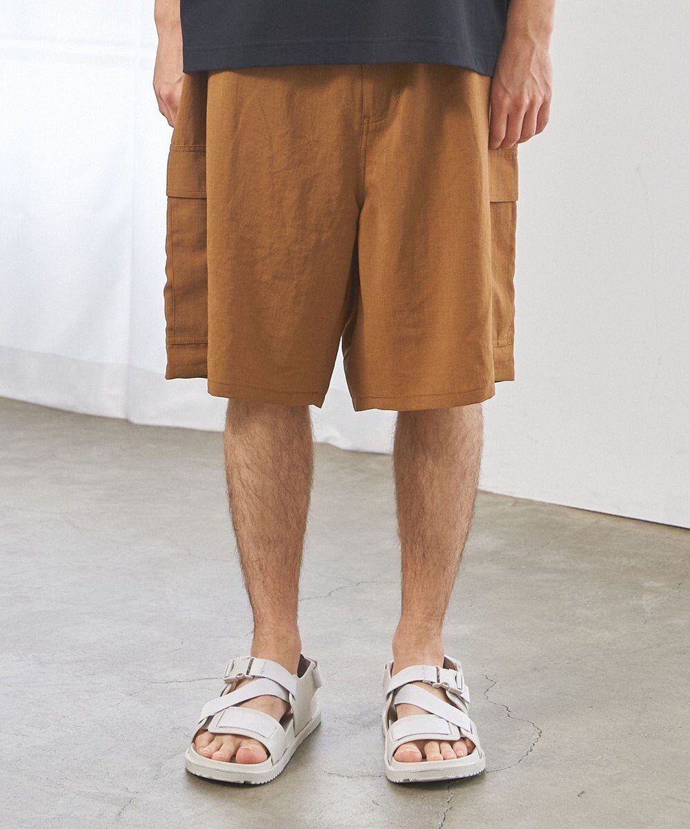 【ジェイプレスヨークストリート/J.PRESS YORK STREET】の【UNISEX】リネンライクイージーカーゴ ハーフパンツ 人気、トレンドファッション・服の通販 founy(ファニー) 　ファッション　Fashion　レディースファッション　Fashion for Women　パンツ　Pants & Trousers　ショートパンツ・ハーフパンツ　High-Waisted & Relaxed Shorts　ユニセックス　Unisex, Genderless　スピンドル　Spindle, Drawcord　ハーフ　Half, Half-Length　ワイド　Wide, Wide Fit　夏　Summer　春　Spring　S/S・春夏　SS, Spring/Summer, Warm Season　 other-1|ID: prp329100004506716 ipo3291000000032741351