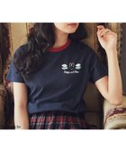 【アースミュージックアンドエコロジー/earth music&ecology】のmiffy/earth Rose ringer Tee Navy|ID: prp329100004506733 ipo3291000000033088768
