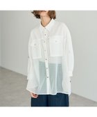 【イェッカ ヴェッカ/YECCA VECCA】のメッシュMIXデザインシャツ White|ID: prp329100004506736 ipo3291000000033088777