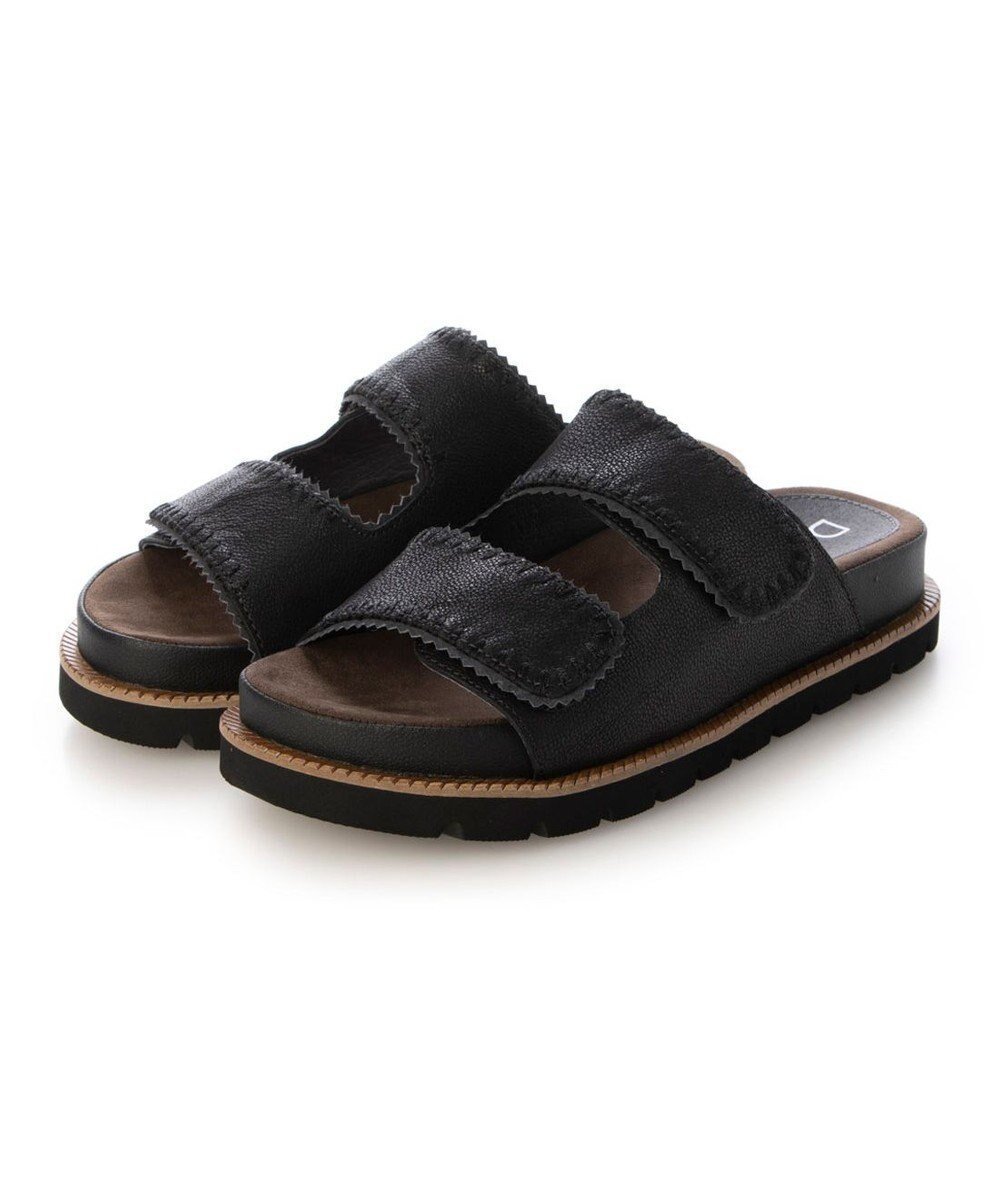 【モード エ ジャコモ/MODE ET JACOMO】のD ICI ベルクロフラットサンダル インテリア・キッズ・メンズ・レディースファッション・服の通販 founy(ファニー) 　ファッション　Fashion　レディースファッション　WOMEN　春　Spring　軽量　Lightweight　サンダル　Sandals　シューズ　Shoes　シンプル　Simple　フィット　Fit　フォルム　Form　フラット　Flat　ボヘミアン　Bohemian　ワーク　Work　S/S・春夏　Ss・Spring/Summer　夏　Summer　旅行　Travel　エレガント 上品　Elegant　ブラック|ID: prp329100004506761 ipo3291000000031984666