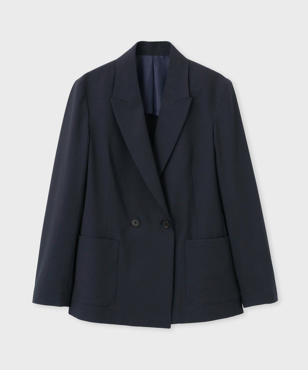 【ポール スミス/Paul Smith】の【洗える】シアサッカー ダブルジャケット インテリア・キッズ・メンズ・レディースファッション・服の通販 founy(ファニー) 　ファッション　Fashion　レディースファッション　WOMEN　アウター　Coat Outerwear　ジャケット　Jackets　テーラードジャケット　Tailored Jackets　おすすめ　Recommend　ジャケット　Jacket　セットアップ　Set Up　ダブル　Double　ボックス　Box　夏　Summer　S/S・春夏　Ss・Spring/Summer　洗える　Washable　A/W・秋冬　Aw・Autumn/Winter・Fw・Fall-Winter　軽量　Lightweight　ネイビー|ID: prp329100004506774 ipo3291000000031812365