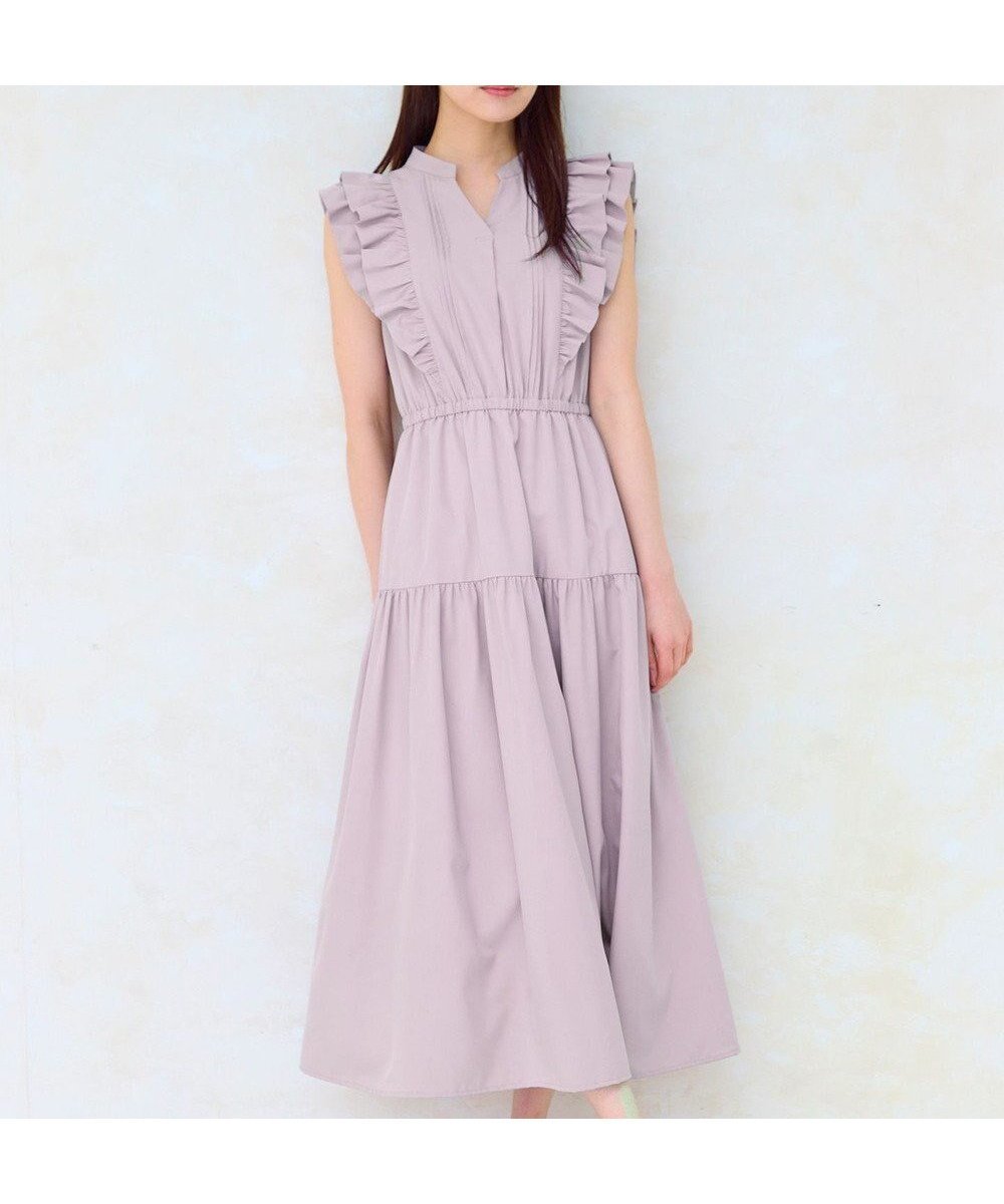 【フェルゥ/Feroux】の【洗える】ショルダーフリルティアード ワンピース 人気、トレンドファッション・服の通販 founy(ファニー) 　ファッション　Fashion　レディースファッション　Fashion for Women　ワンピース　Dresses　おすすめ　Recommended / Our Picks　サンダル　Sandals, Summer Shoes　スキッパー　Skipper, Open Collar　フェミニン　Feminine, Girly　フリル　Frill, Ruffle　夏　Summer　旅行　Travel　春　Spring　S/S・春夏　SS, Spring/Summer, Warm Season　洗える　Machine Washable　 other-1|ID: prp329100004506779 ipo3291000000032765357