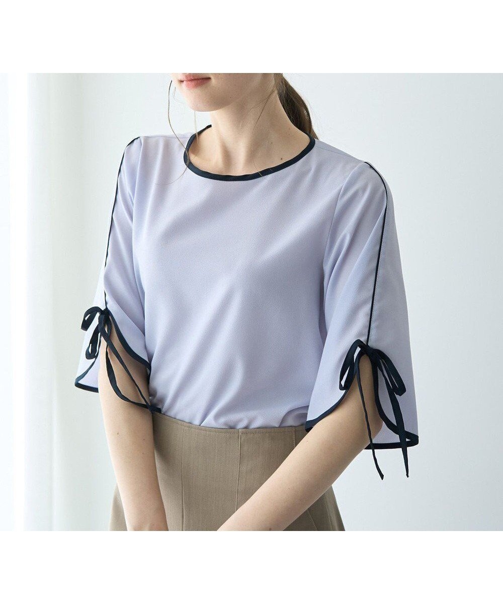 【イェッカ ヴェッカ/YECCA VECCA】の配色リボンブラウス 人気、トレンドファッション・服の通販 founy(ファニー) 　ファッション　Fashion　レディースファッション　Ladies' Fashion Online　トップス・カットソー　Tops/Tshirt　シャツ/ブラウス　Shirts/Blouses　ジョーゼット　Georgette　デコルテ　Decolletage　フェミニン　Feminine　ボックス　Box　ポケット　Pocket　リボン　Ribbon　夏　Summer　春　Spring　S/S・春夏　Ss・Spring/Summer　 other-1|ID: prp329100004506820 ipo3291000000032671236