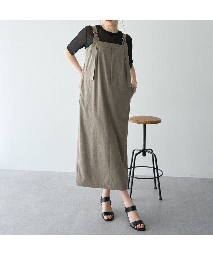 【イェッカ ヴェッカ/YECCA VECCA】のドライタッチサロペットスカート インテリア・キッズ・メンズ・レディースファッション・服の通販 founy(ファニー) https://founy.com/ ファッション Fashion レディースファッション WOMEN スカート Skirt おすすめ Recommend インナー Inner サロペット Overalls ストレッチ Stretch セットアップ Set Up フロント Front ポケット Pocket ラップ Wrap エレガント 上品 Elegant 夏 Summer 春 Spring S/S・春夏 Ss・Spring/Summer |ID: prp329100004506828 ipo3291000000031812682