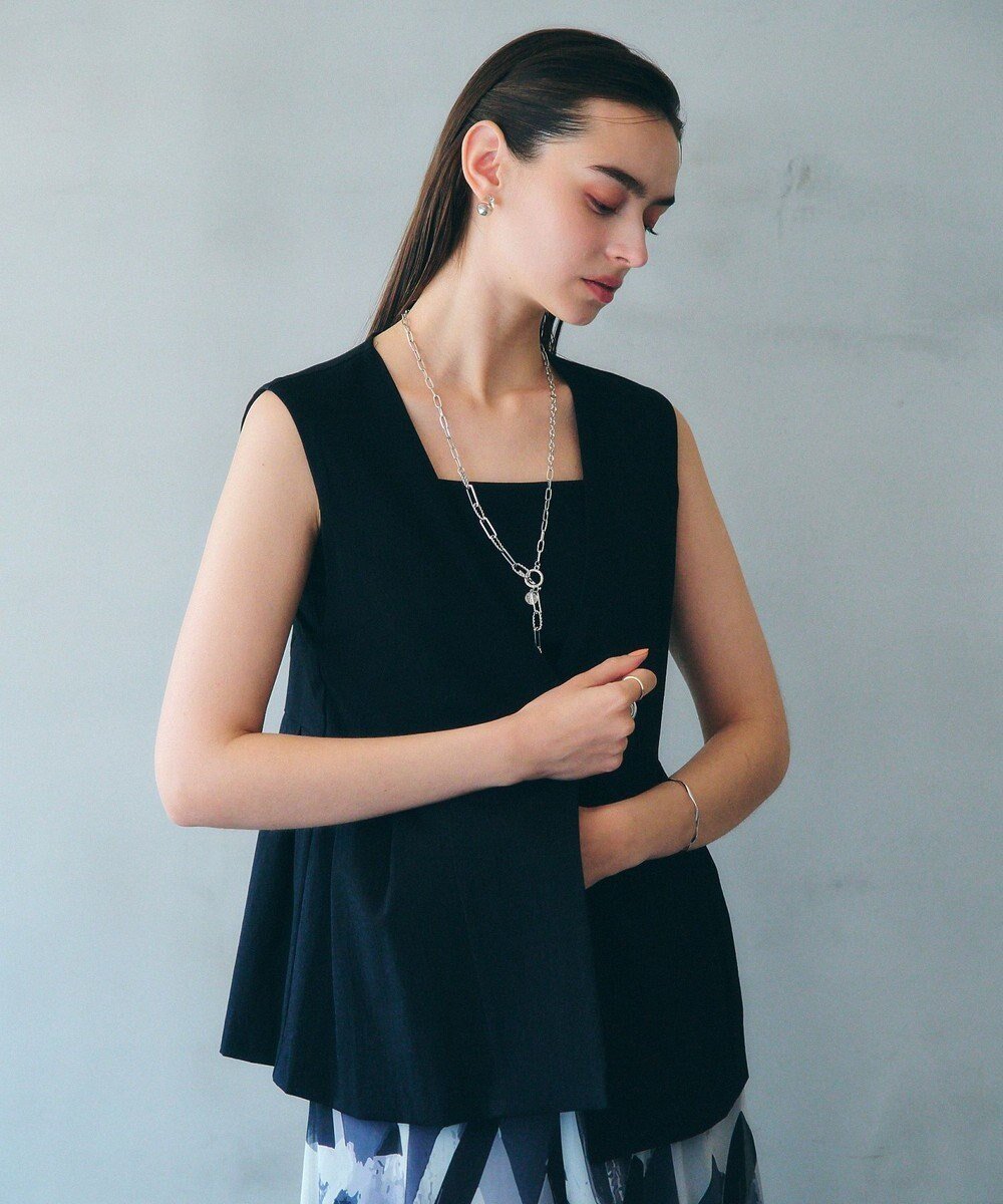 【イェッカ ヴェッカ/YECCA VECCA】のドライタッチペプラムジレ 人気、トレンドファッション・服の通販 founy(ファニー) 　ファッション　Fashion　レディースファッション　Ladies' Fashion Online　アウター　Coat Outerwear　トップス・カットソー　Tops/Tshirt　ベスト/ジレ　Gilets/Vests　ストレッチ　Stretch　セットアップ　Set Up　ベスト　Vest　ペプラム　Peplum　ポケット　Pocket　エレガント 上品　Elegant　夏　Summer　春　Spring　S/S・春夏　Ss・Spring/Summer　 other-1|ID: prp329100004506829 ipo3291000000032321168