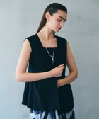 【イェッカ ヴェッカ/YECCA VECCA】のドライタッチペプラムジレ Black|ID: prp329100004506829 ipo3291000000032321170