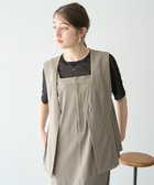 【イェッカ ヴェッカ/YECCA VECCA】のドライタッチペプラムジレ Mocha|ID: prp329100004506829 ipo3291000000032321171