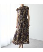 【イェッカ ヴェッカ/YECCA VECCA】のシアージャガードフラワー柄ワンピース Brown|ID: prp329100004506833 ipo3291000000031812727