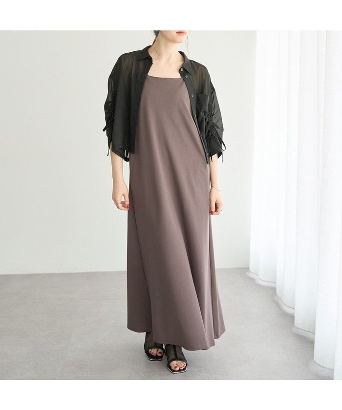 【イェッカ ヴェッカ/YECCA VECCA】の【2点SET】ドロストシアーシャツセットキャミワンピース インテリア・キッズ・メンズ・レディースファッション・服の通販 founy(ファニー) https://founy.com/ ファッション Fashion レディースファッション WOMEN ワンピース Dress キャミワンピース No Sleeve Dresses キャミソール Camisole コンパクト Compact ジャージ Jersey ポケット Pocket 夏 Summer 春 Spring S/S・春夏 Ss・Spring/Summer |ID: prp329100004506834 ipo3291000000031812730