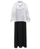 【イェッカ ヴェッカ/YECCA VECCA】の【2点SET】ドロストシアーシャツセットキャミワンピース Black|ID: prp329100004506834 ipo3291000000031812732