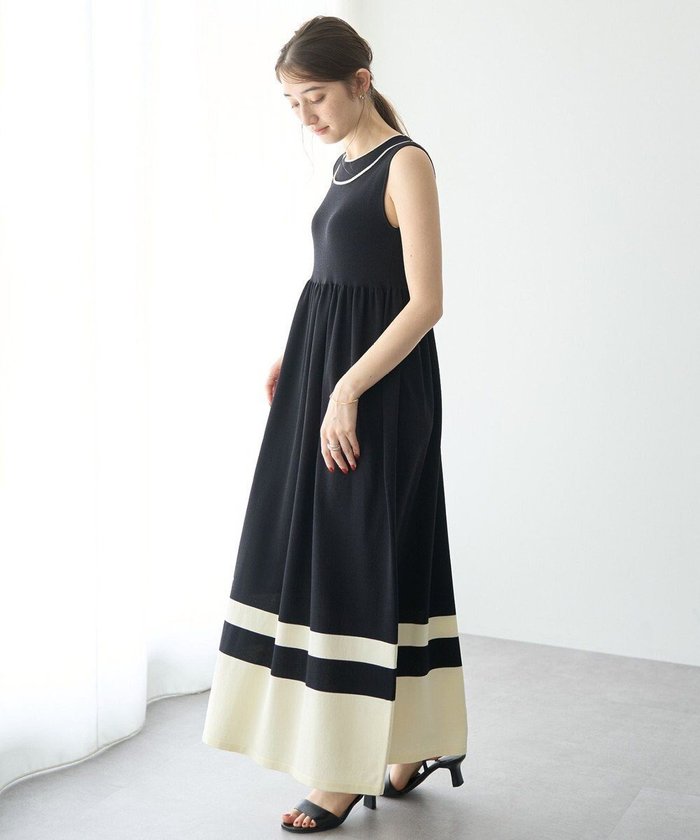 【イェッカ ヴェッカ/YECCA VECCA】の配色ニットワンピース インテリア・キッズ・メンズ・レディースファッション・服の通販 founy(ファニー) https://founy.com/ ファッション Fashion レディースファッション WOMEN ワンピース Dress ニットワンピース Knit Dresses おすすめ Recommend ギャザー Gather サマー Summer ポケット Pocket ロング Long ワーク Work エレガント 上品 Elegant 夏 Summer 春 Spring S/S・春夏 Ss・Spring/Summer |ID: prp329100004506837 ipo3291000000031812742