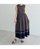 【イェッカ ヴェッカ/YECCA VECCA】の配色ニットワンピース Brown|ID: prp329100004506837 ipo3291000000031995264
