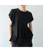 【イェッカ ヴェッカ/YECCA VECCA】のラッフルカットソーブラウス Black|ID: prp329100004506842 ipo3291000000031812763