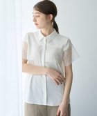 【イェッカ ヴェッカ/YECCA VECCA】のレースMIXブラウス Off White|ID: prp329100004506844 ipo3291000000032329546