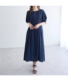 【イェッカ ヴェッカ/YECCA VECCA】のベルト付きタックデザインワンピース Navy|ID: prp329100004506848 ipo3291000000031879436