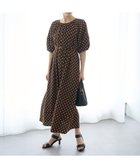 【イェッカ ヴェッカ/YECCA VECCA】のベルト付きタックデザインワンピース Dot|ID: prp329100004506848 ipo3291000000032653329
