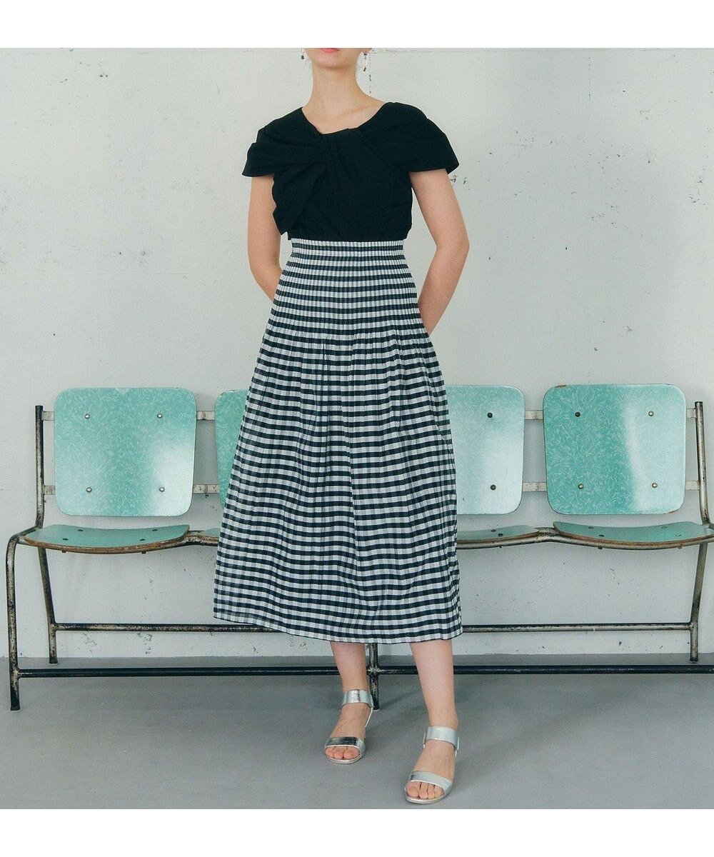 【イェッカ ヴェッカ/YECCA VECCA】のリバーシブルチェックフレアスカート 人気、トレンドファッション・服の通販 founy(ファニー) 　ファッション　Fashion　レディースファッション　WOMEN　スカート　Skirt　Aライン/フレアスカート　Flared A-Line Skirts　おすすめ　Recommend　シアー　Sheer　シャーリング　Shirring　シンプル　Simple　チェック　Check　ドッキング　Docking　フレア　Flare　ポケット　Pocket　リバーシブル　Reversible　夏　Summer　春　Spring　S/S・春夏　Ss・Spring/Summer　 other-1|ID: prp329100004506850 ipo3291000000031812818