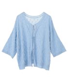 【イェッカ ヴェッカ/YECCA VECCA】の2wayリボンフリンジニットカーディガン 人気、トレンドファッション・服の通販 founy(ファニー) ファッション Fashion レディースファッション Ladies' Fashion Online トップス・カットソー Tops/Tshirt ニット Knit Tops カーディガン Cardigans カーディガン Cardigan シアー Sheer ボックス Box ボトム Bottom ポケット Pocket 夏 Summer 春 Spring S/S・春夏 Ss・Spring/Summer thumbnail Sax|ID: prp329100004506851 ipo3291000000032343112
