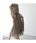 【イェッカ ヴェッカ/YECCA VECCA】のベルト付きチュールワンピース Gray Beige|ID: prp329100004506855 ipo3291000000031812862