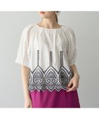 【イェッカ ヴェッカ/YECCA VECCA】のアイレット刺繍タックスリーブブラウス Off White|ID: prp329100004506858 ipo3291000000031812881