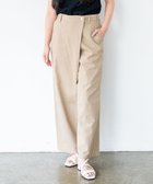 【サキュウ/caqu】の【洗える/コットン100%】rap pants ドライタッチ強撚糸採用のワイドパンツ 人気、トレンドファッション・服の通販 founy(ファニー) ファッション Fashion レディースファッション Fashion for Women パンツ Pants & Trousers インディゴ Indigo Denim 洗える Machine Washable ジーンズ Jeans, Denim Pants ストレート Straight, Straight Cut ツイル Twist, Twisted Detail デニム Denim, Jeans Material ハイライズ High Rise, High Waist リネン Linen, Linen Fabric ワイド Wide, Wide Fit A/W・秋冬 Autumn/Winter S/S・春夏 SS, Spring/Summer, Warm Season 夏 Summer エレガント 上品 Elegant thumbnail beige|ID: prp329100004506863 ipo3291000000032740924