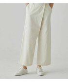 【サキュウ/caqu】の【洗える/コットン100%】rap pants ドライタッチ強撚糸採用のワイドパンツ ivory|ID: prp329100004506863 ipo3291000000033247276