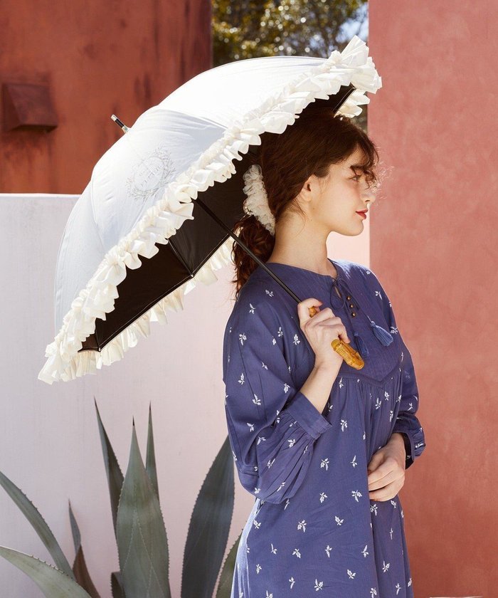 【メゾンドフルール/Maison de FLEUR】の遮光 UV CUT フリル傘 インテリア・キッズ・メンズ・レディースファッション・服の通販 founy(ファニー) https://founy.com/ ファッション Fashion レディースファッション WOMEN 傘 / レイングッズ Umbrellas/Rainwear 傘 Umbrella ショート Short バンブー Bamboo フリル Frills 日傘 Parasol おすすめ Recommend エレガント 上品 Elegant ギフト プレゼント Gift Present |ID: prp329100004506895 ipo3291000000032063390