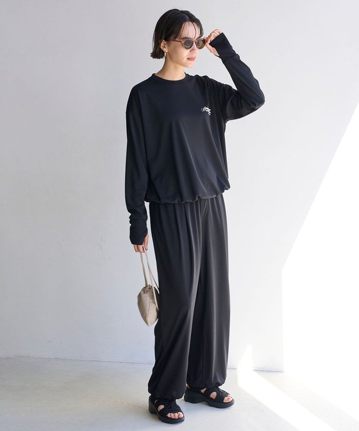 【アンフィーロ 自由区/UNFILO】のラッシュガード ドロストパンツ インテリア・キッズ・メンズ・レディースファッション・服の通販 founy(ファニー) https://founy.com/ ファッション Fashion レディースファッション Fashion for Women パンツ Pants & Trousers 春 Spring 吸水 Absorbent, Quick-Dry ストレッチ Stretch, Stretchy Fabric スポーティ Sporty, Casual Athletic ドレープ Drape, Draping Fabric ポケット Pocket, Pocket Detail メッシュ Mesh, Net Fabric S/S・春夏 SS, Spring/Summer, Warm Season 夏 Summer |ID: prp329100004506901 ipo3291000000035846403