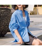 【アンフィーロ 自由区/UNFILO】のラッシュガード オーバーシャツ ブルー|ID:prp329100004506908