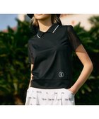 【23区 ゴルフ/NIJYUSANKU GOLF】の【辻梨恵プロ着用】【ストレッチ/UVケア】メッシュスリーブポロ 通気性抜群 袖メッシュでムレない ブラック系|ID: prp329100004506912 ipo3291000000031813168