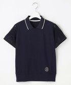【23区 ゴルフ/NIJYUSANKU GOLF】の【辻梨恵プロ着用】【ストレッチ/UVケア】メッシュスリーブポロ 通気性抜群 袖メッシュでムレない ネイビー系|ID: prp329100004506912 ipo3291000000031813171