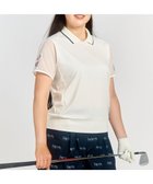 【23区 ゴルフ/NIJYUSANKU GOLF】の【辻梨恵プロ着用】【ストレッチ/UVケア】メッシュスリーブポロ 通気性抜群 袖メッシュでムレない ホワイト系|ID: prp329100004506912 ipo3291000000031935792